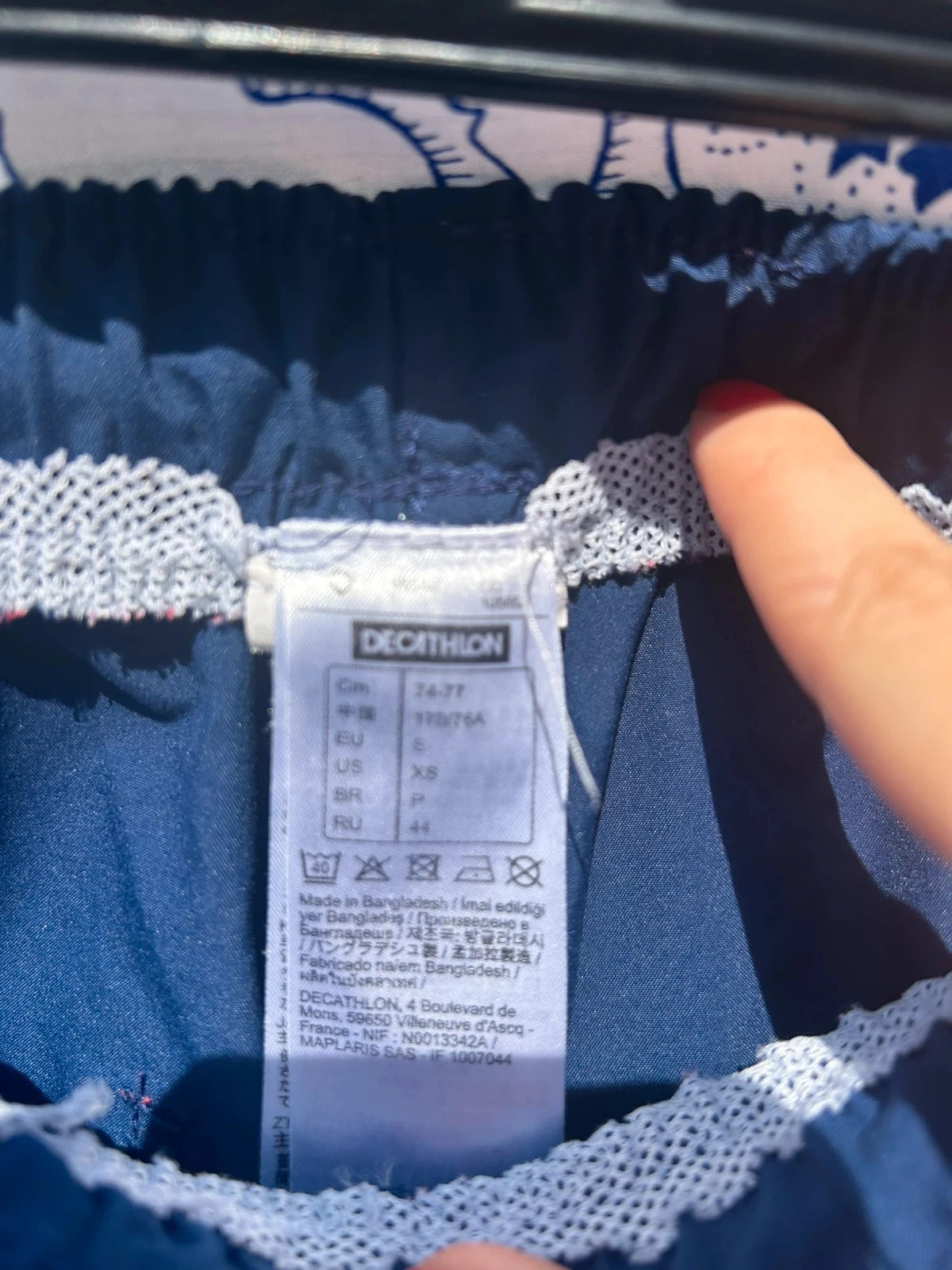 Short azul marinho S/36 tribord em bom estado para homem – photo 2